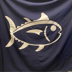 Skipjack Navy Sweatshirt Throw Southern Tide